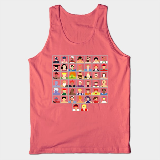 Select Your Character - Ultra Street Fighter 4 (Square) Tank Top by MagicFlounder